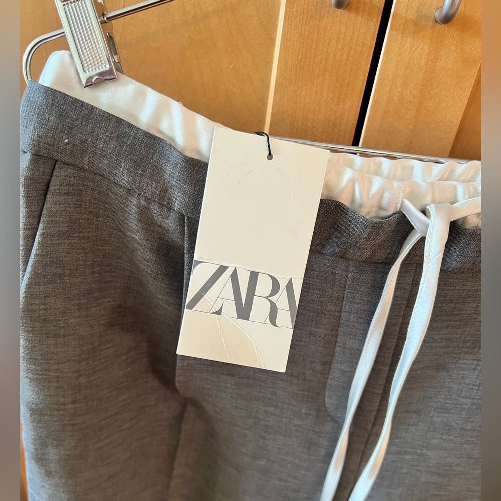 Gray Women Pants